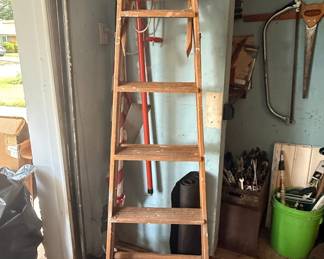 Vintage Wooden Step Ladder