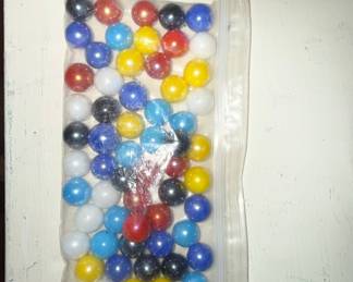 Vintage Assorted Glass Marbles for Chinese Checkers and Games