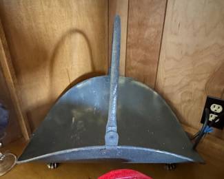 Vintage Cast Iron Fireside Coal Scuttle
