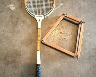 Spalding Pancho Gonzales Autograph Model Tennis Racket with Press