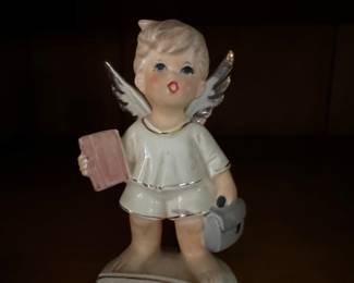 Lefton September Birthday Angel Figurine - Back to School
