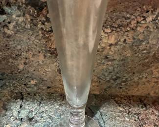 Mid-Century Modern Ringed Stem Champagne Flute