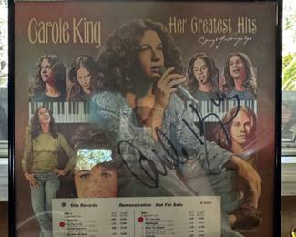 Carole King 'Her Greatest Hits' Autographed Promotional Record Album
