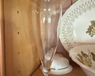 Vintage Clear Glass Bud Vase