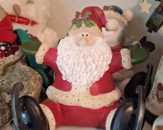 Possible Dreams Clothtique Ice Skating Santa Figurine