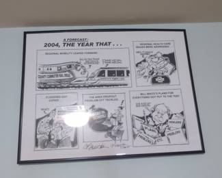 C.P. Houston Original Political Cartoon Print