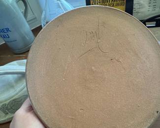 Studio Pottery Covered Casserole Dish Signed J. Paul