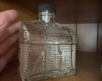 Vintage Log Cabin Syrup Bottle