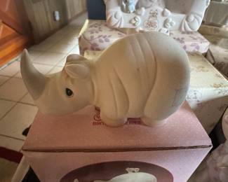Precious Moments "Friends to the End" Rhino Figurine #104418