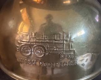 Union Pacific Railroad Brass Spittoon