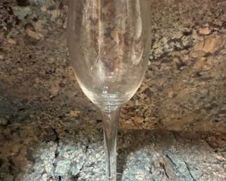 Lenox Statuesque Platinum Trim Bands Crystal Champagne Flutes