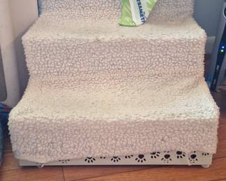 PetSmart 3-Step Pet Stairs with Paw Print Cutouts