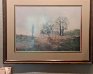 Pastel Landscape Drawing