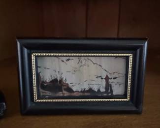 Indian Paint Rock Specimen in Framed Display