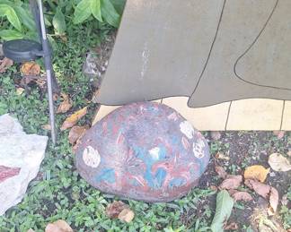 Hand-Painted Decorative Garden Rock