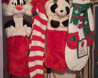Vintage Looney Tunes Sylvester Christmas Stocking and Other Character Stockings