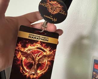 The Hunger Games: Mockingjay Part 1 Cinemark Opening Night Marathon Lanyard and Badge
