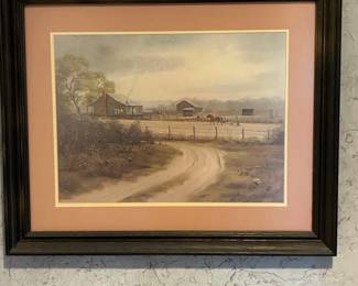 Gene Speck "Barnyard" Print