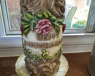 Ute Wachskunst Anniversary Pillar Candle