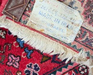 Various Hand knotted Rugs. This one made in Iran
