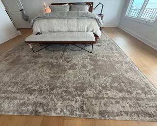 14'2" by 11'8" wool rug