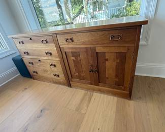 Stickley Mission Style Credenza with lateral file drawers