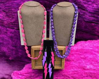 Totally Rad 80sInspired Jewelry Featuring Bold Neon Pink and Purple Statement Pieces
