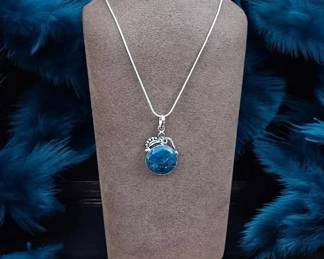 Blue Apatite Necklace