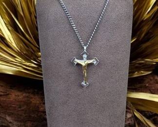 Crucifix Cross Pendant On Chain