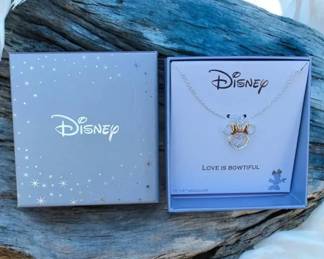 Disney Love Is Bowtiful Necklace New