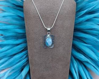 Rainbow Moonstone Necklace