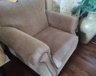 Nail head trimmed chair