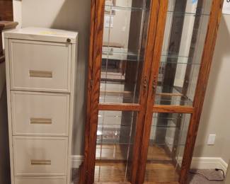 Lighted China Cabinet/file cabinet