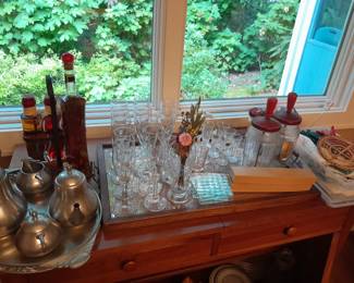 Glassware, teaset