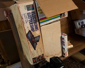 Electronic battleship and other vintage games