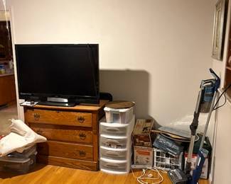 TV, chest, vacuum decorations