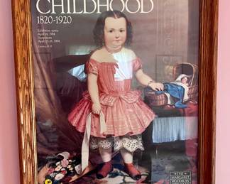 Framed poster