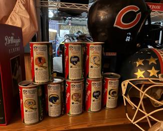 Canada Dry 1970's NFL cans