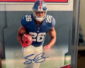 Saquon Barkley autographed RC