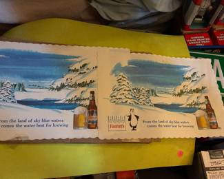 Hamms beer placemats
