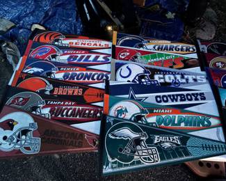 NFL set of team pennants (being sold as a set) from 1990's