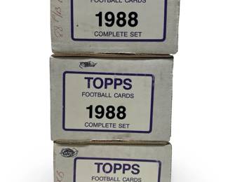 (3) 1988 Topps Football Card Sets