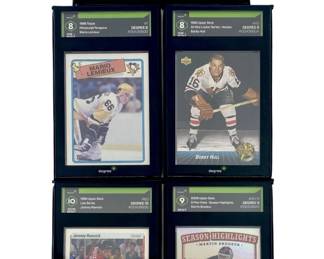 Hockey Legends Degree Graded 5 Card Lot