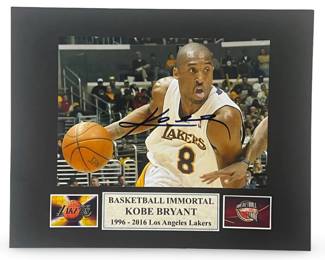Kobe Bryant Basketball Immortal Signed Photo