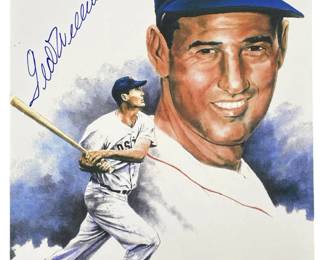 Ted Williams Signed Boston Red Sox Photo w/ COA
