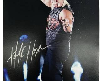 Hulk Hogan Signed Wrestling Photo w/ COA