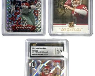 Mahomes Montana Emmitt Smith Graded Card Lot