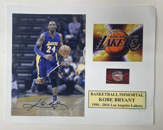Kobe Bryant Hall of Fame Signed Photo