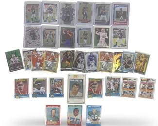 Assorted Vintage/Modern Football Cards w/Rookies