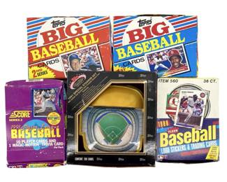 5pc Vintage Baseball Wax Box Collection